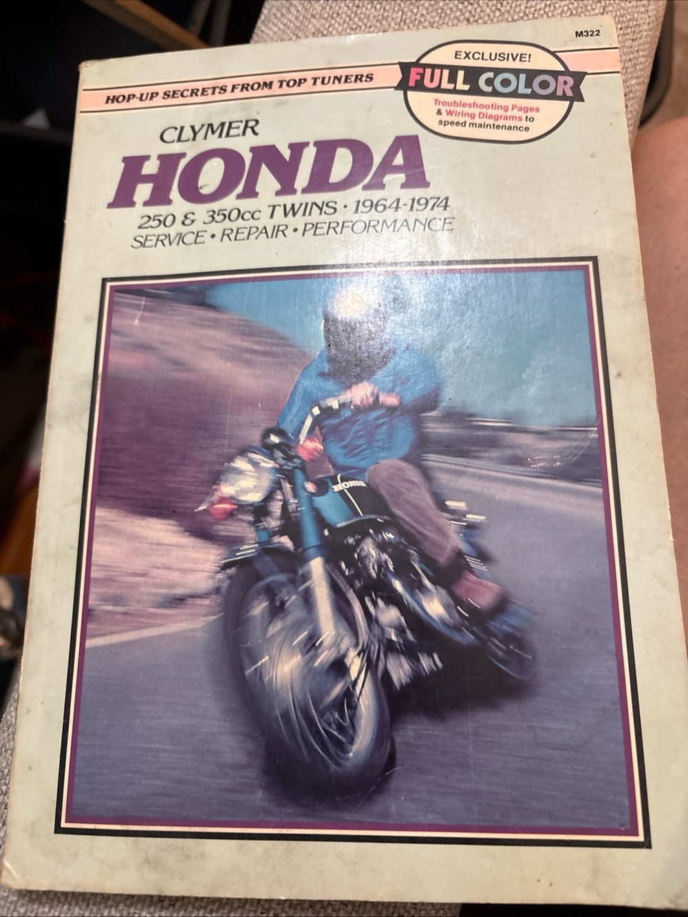 Source Unknown Honda Repair & Performance Manual — Purple, Blue, Cream